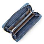 Grand portefeuille cuir Dune 129-18-BL/ST Bleu stone, intérieur