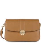 Sac trotteur Lancaster rabat avec fermoir Donna Fia 531-021 VISON couleur vison, vue de face