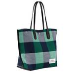 Sac cabas Longchamp porté épaule Essential 10090HDP H89 Marine/Gazon, vue de profil