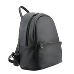 Mini sac à dos Francinel zippé  Tiana 22328 NR couleur noir, vue de côté