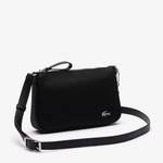 Sac crossover Lacoste Daily Lifestyle NF4369DB 000 Noir, vue de profil