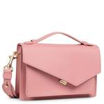 Sac trotteur Lancaster porté travers Zoé 480-011-VIEUXROS couleur Sydney (Vieux Rose) côté