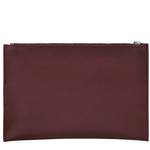 Grande pochette plate zippée Longchamp 10208HYQ 261 couleur prune, vue de dos