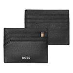 Porte-cartes Hugo Boss référence HLC421 couleur noir vue avant et arrière