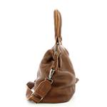 Sac boston Biba porté main Franklin FRA1L CUERO couleur cognac vue de côté