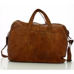 Petit sac de voyage Gianni Conti homme cuir Vintage 4202748 COG couleur Cognac, vue de face