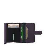 Porte-cartes Secrid Miniwallet Matte Dark Purple (Violet foncé) rangements intérieurs