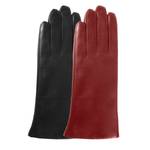 Gants tactiles en cuir doublés cachemire 85222 noir