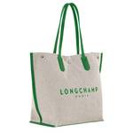 Sac porté épaule L Longchamp Essential Toile 10090HSG 129 Vert, vue de profil