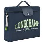 Porte-documents Longchamp Le Pliage Collection L2182HEA 006 Marine, vue de profil