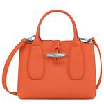 Petit sac à main S Longchamp Roseau 10095HPN 017 couleur  orange, vue de face