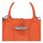 Petit sac à main S Longchamp Roseau 10095HPN 017 couleur  orange, vue de près