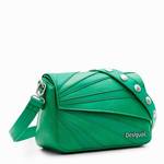 Mini sac S Desigual Machina patchwork texturé 24SAXP43 4014 Vert, vue de profil