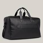 Sac de voyage moyen Tommy Hilifiger Duffle en piqué AM0AM11779 BDS Noir, vue de profil