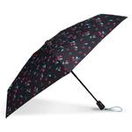 Mini parapluie ouverture automatique Isotoner 09145 DCP couleur Pois Cerise Rose ouvert