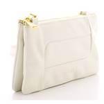 Double pochette Lancel Billie en cuir A12805 34 Neige, vue de profil