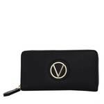 Grand portefeuille zippé Valentino femme VPS7QS155 001 couleur Noir, vue de face
