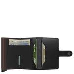 Porte-cartes Secrid Miniwallet Original cuir MO-BLACK-BROWN (Noir / Marron) intérieur