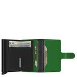 Porte-cartes Secrid Miniwallet Matte MM-BRIGHT GREEN Vert intérieur
