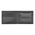 Portefeuille porte-monnaie Classic Grained HLM416A Noir intérieur