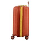 Valise cabine Jump Évaé 4 roues Extensible 32/41 L couleur Terracotta, vue de côté