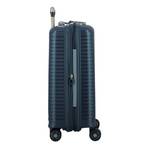 Valise 4 roues extensible Jump Évaé 70/83 L EV24 couleur Bleu Marine, vue de côté