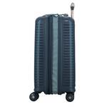 Valise 4 roues extensible Jump Évaé 70/83 L EV24 couleur Bleu Marine, vue de côté