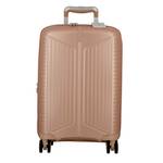 Valise 4 roues extensible Jump Évaé 70/83 L EV24 couleur Rose, vue de face