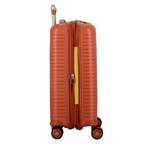 Valise 4 roues extensible Jump Évaé 70/83 L EV24 couleur Terracotta, vue de côté