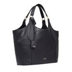 Sac cabas souple M Alphonse de Lancel en cuir de vachette A13235 10 Noir, vue de profil