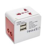Adaptateur électrique universel Delsey 00394051147 Rouge et Blanc ports USB