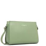 Sac trotteur zippé Lancaster Sierra en cuir 438-007-JADEANTIC (Vert jade antic) côté