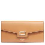 Portefeuille long Lancel Angèle rabat cuir lisse A13162 20
couleur  Camel, vue de face