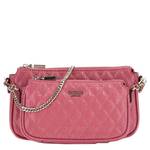 Mini sac à bandoulière Guess Yarmilla surpiqué verni HWGG932271 MBY couleur Fuchsia vue de face