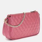 Mini sac à bandoulière Guess Imprimé logo  yarmilla HWGG932271 MBY couleur Fuchsia vue de profil