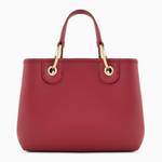 Petit sac cabas Emporio Armani MyEA Bag imprimé cerf  EW000361AF120361 M5008 couleur bordeaux, vue de dos