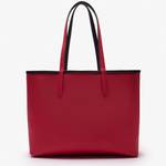 Sac cabas Lacoste Anna réversible bicolore avec pochette NF2142AA P19 couleur Abimes putinia, vue de dos réversible