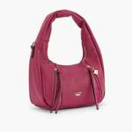 Sac hobo lollipops porté double M Ogaki S269498 F0DX couleur fuchsia, vue de profil