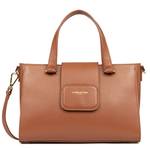 Sac cabas main Lancaster rabat aimanté Paris PAD 480-056 CAMEL couleur camel, vue de face