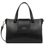 Sac cabas main Lancaster rabat aimanté Paris PAD 480-056 NOIR couleur Noir, vue de face