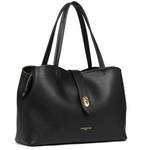 Sac cabas épaule Lancaster fermoir L Top Double 470-69 NOIR couleur noir, vue de côté