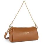 Sac trotteur zippé Lancaster Milano Ana 547-100-CAMEL, couleur camel, vue de côté