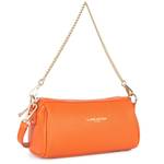 Sac trotteur zippé Lancaster Milano Ana 547-100-ORANG, couleur orange, vue de coté