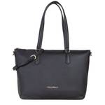 Sac shopping Valentino Bags effet grainé Naif Re VBS8AE01 001 couleur noir, vue de face