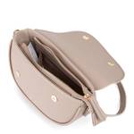 Sac porté bandoulière Valentino bags à rabat asymétrique piper VBS8DM09 005 couleur beige, intérieur