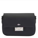 Sac bandoulière à rabat Lacoste Daily City NF4757DZ-000, couleur noir, vue de face