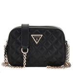 Sac à bandoulière Guess double compartiment Giully HWQG8748140BLA couleur noir, vue de face