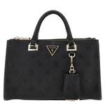 Sac à main Guess logo 4g pivoine Cresidia HWPG9349060 BLA couleur noir vue de face