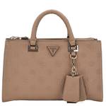 Sac à main Guess logo 4g pivoine Cresidia HWPG9349060 DRT couleur marron vue de face