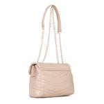 Sac porté épaule à rabat Valentino Bags PRIVILEGE VBS8DN10 005, couleur beige, vue de dos